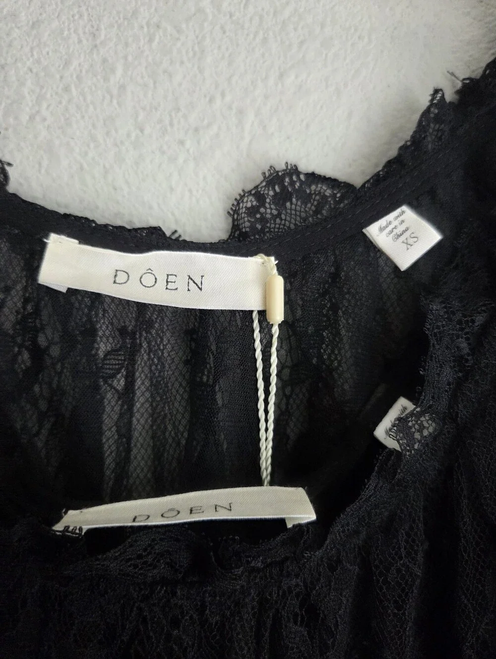 Doen Nevaeh Dress in Black size XS NWT